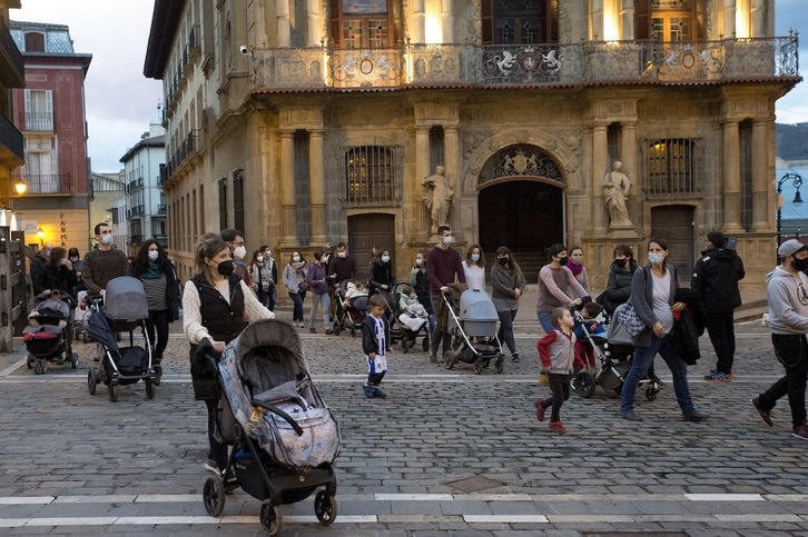 Iruñeako haur eskolen aldeko mobilizazioa. (Iñigo URIZ/FOKU)