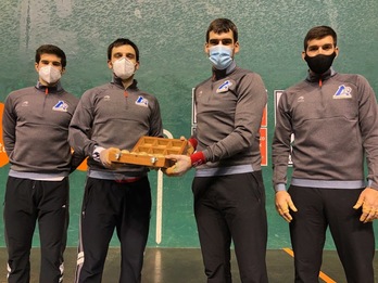 Zabaleta, Elezkano, Ezkurdia eta Galartza, gaur goizean Eibarren (ASPE)