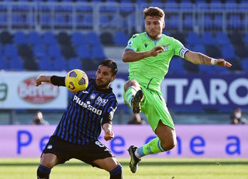 Ciro Immobile se llevó la campaña pasada la Bota de Oro tras anotar 34 dianas en la Serie A. (Miguel MEDINA/AFP)