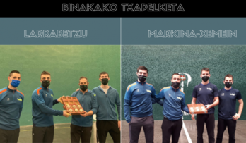 Gaur Larrabetzun eta Markinan egindako aukeraketen irudiak (BAIKO PILOTA)