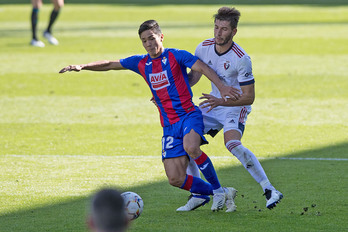 Un traumatismo en su mano izquierda no le va a impedir a David García que esté en Mendizorrotza este sábado. (OSASUNA)