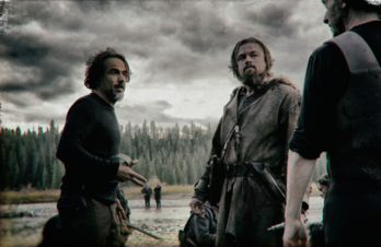 Alejandro González Iñárritu junto a Leonardo DiCaprio en 'El renacido'. (20th Century Fox)