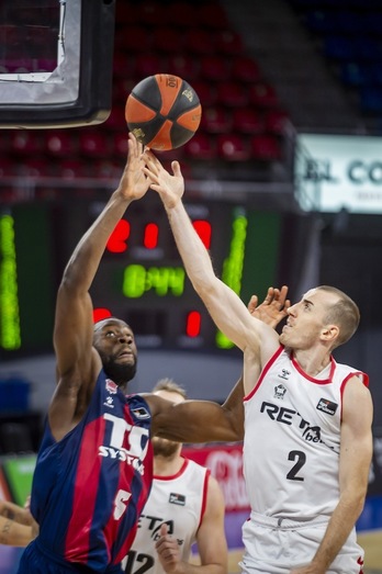 Baskoniaren «gaitasun fisikoa» omen da Bilbao Basketek gainditu beharreko oztopo handienetako bat. (Jaizki FONTANEDA / FOKU)