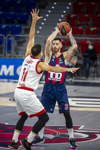 Luca Vildoza confía en el equipo de cara al partido de Valencia. (Jaizki FONTANEDA/FOKU)