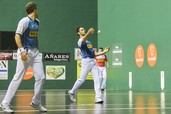 Jon Ander Albisuk sekulako neurketa jokatu du gau Logroñon (Idoia ZABALETA / FOKU)