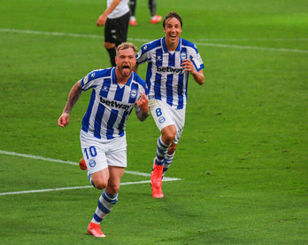 John Guidetti, que no marcaba desde hacía dos años, ha sido el autor del 0-1 babazorro. (LOF)