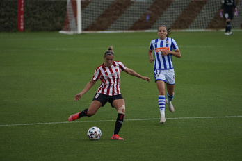 Lau garaipen jarraian ospatu ondoren, azkena Realaren kontra, Atlético bisitatuko du Athleticek bihar. (Aritz Loiola/Foku)