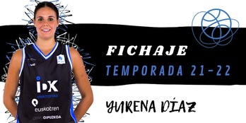 Yurena Diaz, IDK Euskotrenek egin duen laugarren fitxaketa. (IDK)