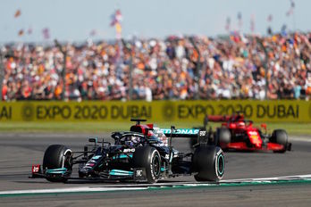 Hamilton ha sido profeta en su tierra una vez más. (Adrian DENNIS/AFP)