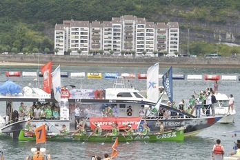 Hondarribiak joan zen asteko asteburu borobilari jarraipena eman nahi dio asteburu honi ere. (Idoia ZABALETA / FOKU)