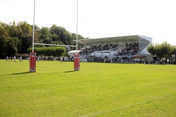 Hernaniko Ondarraitz zelaia, errugbirako. (STADE HENDAYAIS RUGBY)