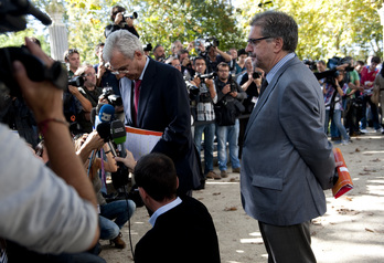 Jesús Eguiguren, presente en Donostia en el acto de Aiete de 2011. (Raúl BOGAJO/FOKU)