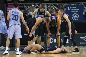 Ya viene siendo hora de que Bilbao Basket levante cabeza. (Monika DEL VALLE / FOKU)