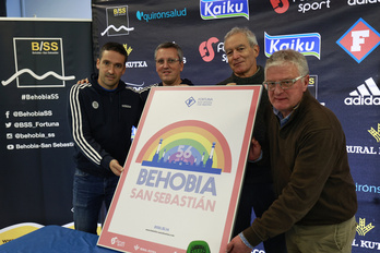 La presentación de la gran carrera popular de este domingo. (Maialen ANDRES | FOKU)
