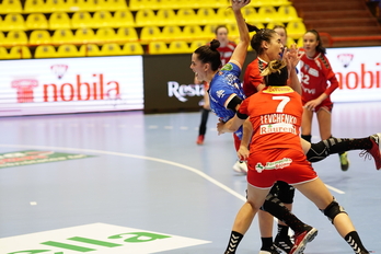 Lehen zatiaren bukaeran pistaratu da Boada eta bi gol egin ditu guztira. (BERA BERA)