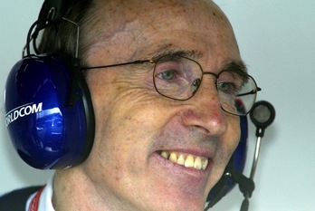 Imagen de archivo de Frank Williams, al frente de su escudería entre 1977 y 2012. (Pierre ANDRIEU / AFP PHOTO)