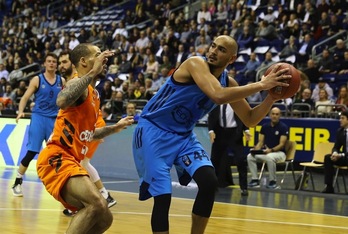 Imagen de Stefan Peno en el Alba Berlín, equipo donde ha jugado tras formarse en el Barça. (EUROCUPBASKETBALL)