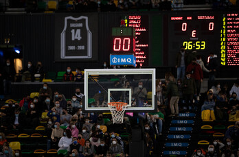 El partido de Miribilla se ha suspendido sin fecha para disputarse. (ACB MEDIA)