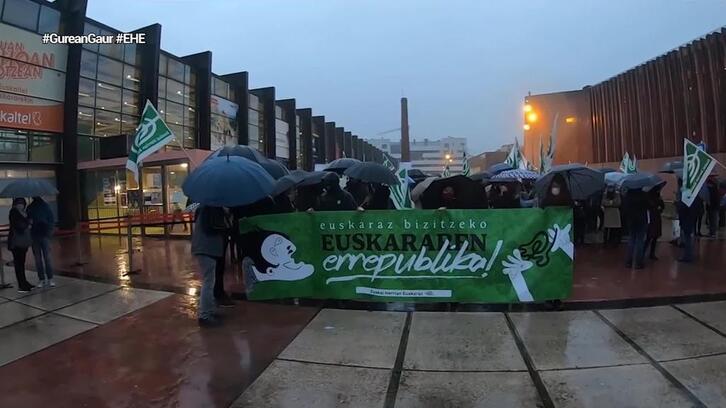 EHEk deitutako manifestazioa Durangon.