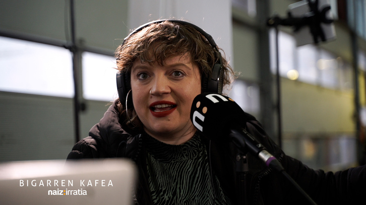 Estitxu Pinatxo Bigarren Kafean, Durangoko Azokan.