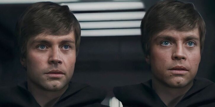 Luke Skywalker Deepfake teknologiarekin gaztetuta