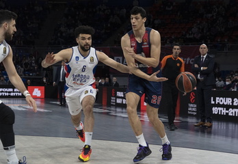 Fontecchio, como el resto del equipo, ha cuajado un gran partido.