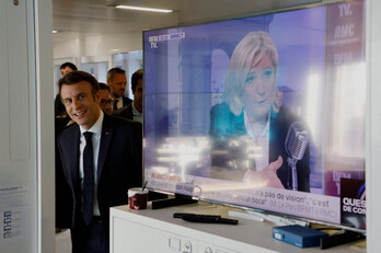 Bigarren itzulirako hautagai nagusiak Macron eta Le Pen dira, ezkerrak sorpresa eman ezean.