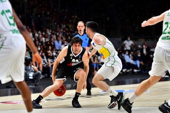 Milos Teodosic, MVP de la final de la Eurocup y guía del triunfo de la Virtus Bolonia.
