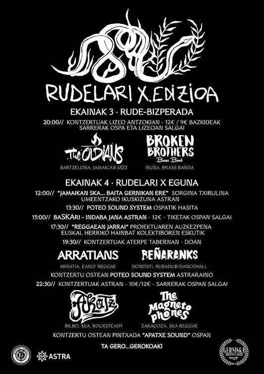 Rudelari Eguna X. urteurrenaren kartela