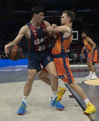 Simone Fontecchio fue uno de los destacados en La Fonteta.