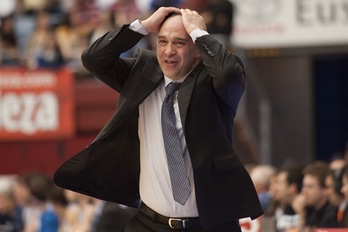 Pablo Laso, aurkezpenik behar ez duen entrenatzaile eta jokalari ohia.