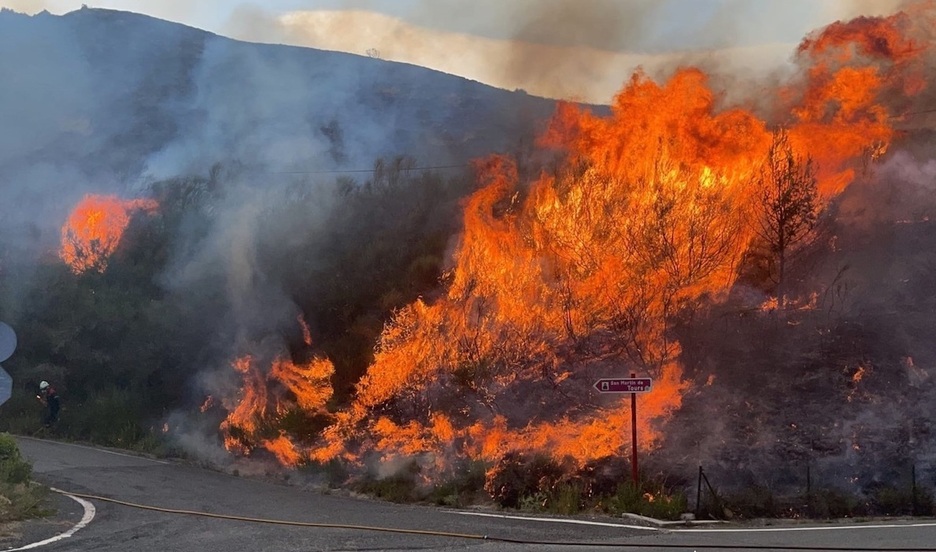 Uno de los seis focos permanece activo en San Martín de Unx. Uno de los seis focos permanece activo en San Martín de Unx.