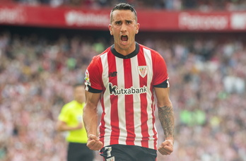 Berenguer celebra su gol, el único del partido. 