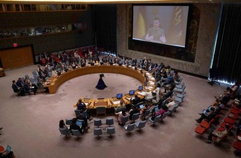Comparecencia de Zelenski ante el Consejo de Seguridad de la ONU.