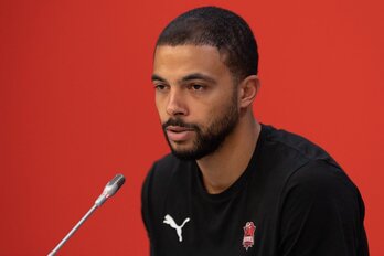 Darius Thompson, en su presentaciíon.