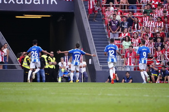 Álvaro Fernández ha mantenido la portería a cero en su debut con el Espanyol.
