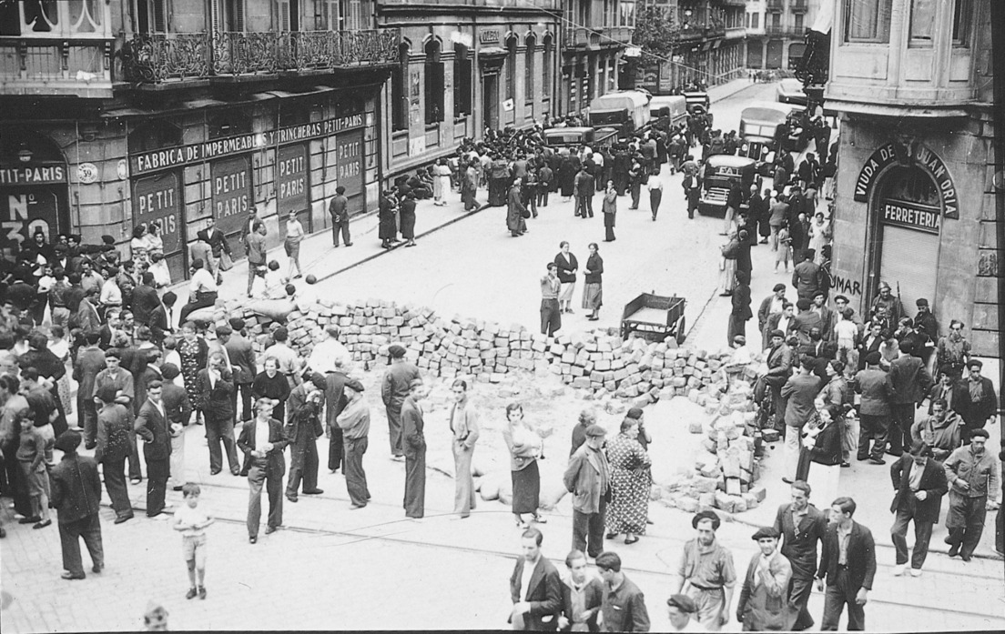 1936ko uztaila, Donostia. Amara Zaharra auzoa. 