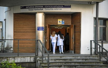 Personal de Osakidetza en el Hospital Donostia.