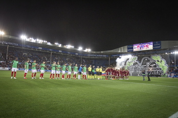 La Euskal Selekzioa masculina, durante un partido ante Venezuela en 2018.