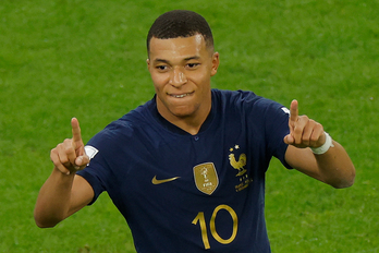 Mbappé ya es el pichichi provisional del Mundial, con cinco dianas.