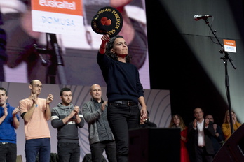 Maialen Lujanbio, bere hirugarren txapelarekin.