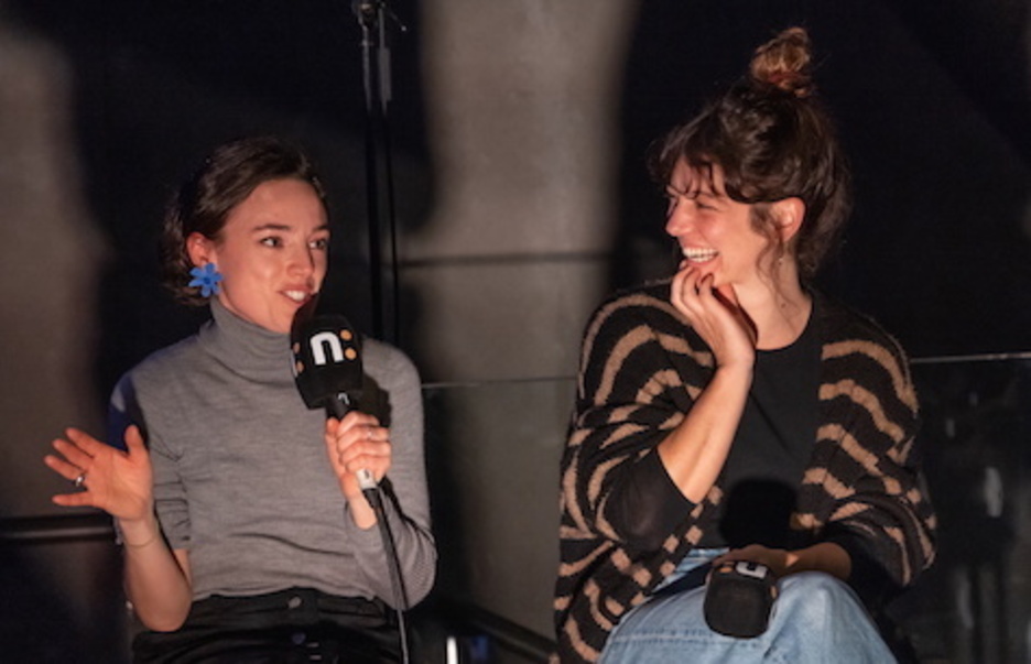 Maria Romero Laspiur eta Dona Apellaniz ‘Bigarren Kafea’-ko kolaboratzaileak