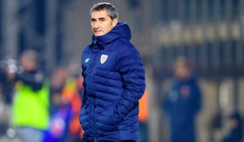 Valverde en el partido contra el Eldense en Copa.