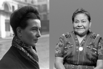 Rigoberta Menchú eta Simone de Beauvoir