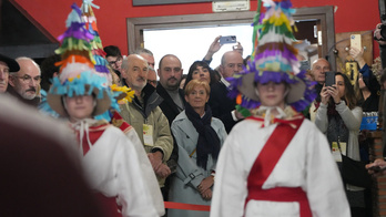 Arantxa Tapia en la apertura de la temporada del Txotx 2023.