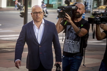 Alfredo «Txitxo» De Miguel, durante las sesiones del jucio en Gasteiz.