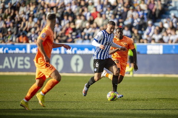 El Alavés no ha podido perforar la meta rival.