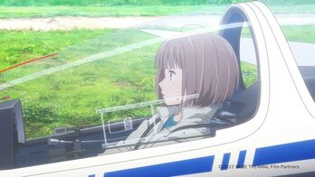 Tamaki Tsuru descubriendo el placer de los vuelos sin motor.