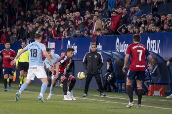 Osasuna empató en El Sadar el último partido contra el Celta.