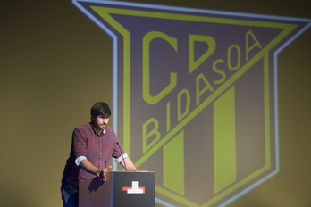 Gurutz Aginagalde Bidasoako presidentea.